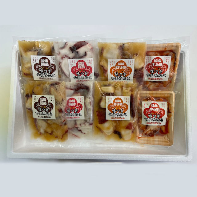 【11】常磐もの 味つきつまみダコ4種セット【いわきの冬ギフト2025】